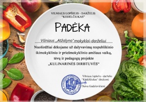 padėka mokyklai